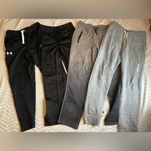 Boys pants. Youth size medium 10–12. Abercrombie, kids, under Armour, DSG, gap.
